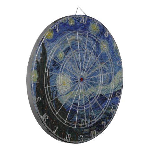 Cible De Fléchettes The Starry Night (Vincent van Gogh) (Famous Art) (Devant gauche)