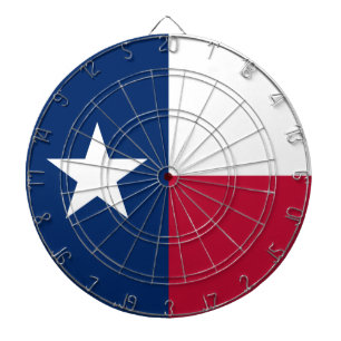 Cible De Fléchettes The Texan Lone Star State Flag of Texas