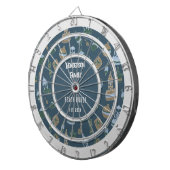 Cible De Fléchettes Thème plage Nom de famille (Devant droit)