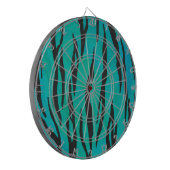Cible De Fléchettes Tiger noir et Turquoise (Devant gauche)