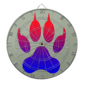 Cible De Fléchettes Tiger Pied Impression Metal Cage Darboard (Devant)