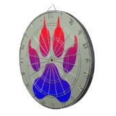 Cible De Fléchettes Tiger Pied Impression Metal Cage Darboard (Devant droit)