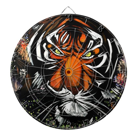 Cible De Fléchettes Tiger Stare (Devant)