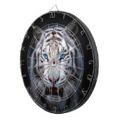 Cible De Fléchettes Tigre Blanc Yeux Bleus (Devant droit)