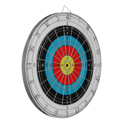 Cible De Fléchettes Tir à l'arc Objectif Exercice Visage avec valeurs  (Devant gauche)