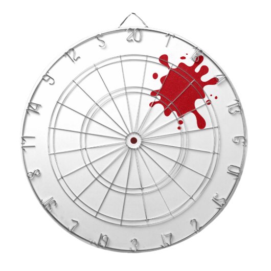 Cible De Fléchettes Tomato Red Splash Custom Dartboard (Devant)
