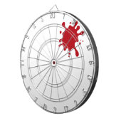 Cible De Fléchettes Tomato Red Splash Custom Dartboard (Devant droit)