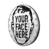 Cible De Fléchettes Ton visage ici Dartboard (Devant droit)