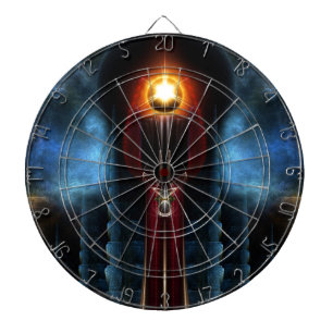 Cible De Fléchettes Torche Pierre Tour Fractal Art