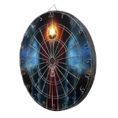 Cible De Fléchettes Torche Pierre Tour Fractal Art (Devant droit)