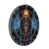 Cible De Fléchettes Torche Pierre Tour Fractal Art (Devant gauche)