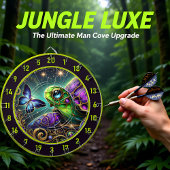 Cible De Fléchettes Tortue céleste rustique Butterfly Lodge Art