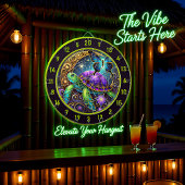 Cible De Fléchettes Tortue cosmique et pavillon papillon Art