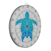 Cible De Fléchettes Tortue tribale bleue (Devant gauche)