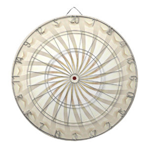 Cible de fléchettes tourbillon crème beige