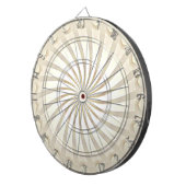 Cible de fléchettes tourbillon crème beige (Devant droit)