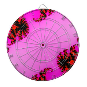 Cible De Fléchettes Tourbillons roses