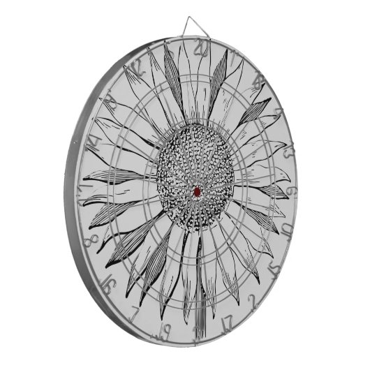 Cible De Fléchettes Tournesol illustré (Devant gauche)