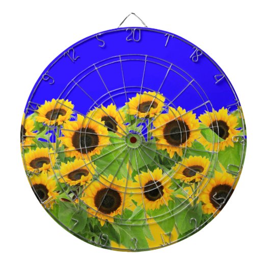 Cible de fléchettes tournesols (Devant)