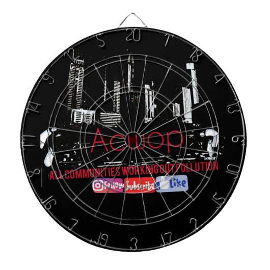 Cible De Fléchettes Toutes les communautés travaillant sur la pollutio (Devant)