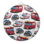 Cible De Fléchettes Transport des services de police, d'ambulance et d (Devant)