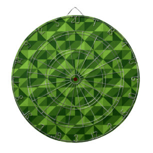 Cible De Fléchettes Triangle vert Motif artistique Abstrait
