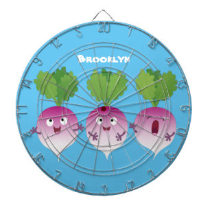 Cible De Fléchettes Trio de légumes mignons navets chantant dessin ani