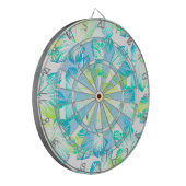 Cible De Fléchettes Tropcal aqua flowers (Devant gauche)