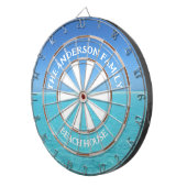 Cible De Fléchettes Tropical Island Beach House Nom de famille (Devant droit)