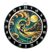 Cible De Fléchettes Tropical Surfer Energy Room Art (Devant)