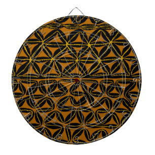 Cible De Fléchettes Tropical tribal mers du Sud Tapa
