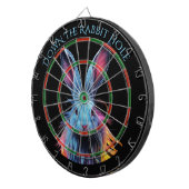 Cible De Fléchettes Trou de lapin bleu en feu (Devant droit)