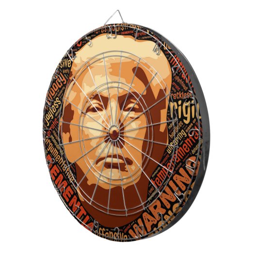 Cible De Fléchettes Trump n'est pas mon président Idiot (Devant droit)