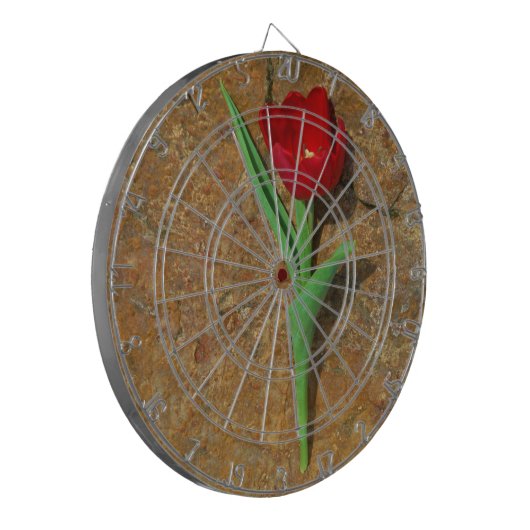 Cible De Fléchettes Tulipe jaune et rouge (Devant gauche)