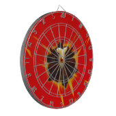 Cible De Fléchettes tulipe jaune rouge (Devant gauche)