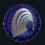 Cible De Fléchettes tunnel d'arcade<br><div class="desc">tunnel d'arcade d'argent sur la nuit saphir</div>