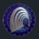 Cible De Fléchettes tunnel d'arcade<br><div class="desc">tunnel d'arcade d'argent sur la nuit saphir</div>