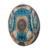 Cible De Fléchettes Turquoise Gold Sun Southwestern Art (Devant droit)
