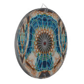 Cible De Fléchettes Turquoise Gold Sun Southwestern Art (Devant gauche)