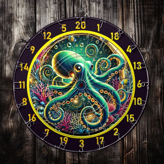 Cible De Fléchettes Twilight Abyss Octopus Darboard