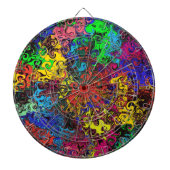 Cible De Fléchettes Twirlers colorés Abstraits / (Devant)
