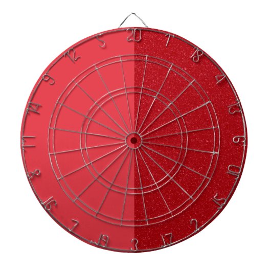 Cible De Fléchettes Two-Tone Tomato Red Dartboard – Customizable (Devant)