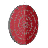 Cible De Fléchettes Two-Tone Tomato Red Dartboard – Customizable (Devant gauche)