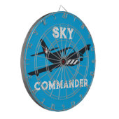 Cible De Fléchettes Typographie Sky Commander, Avion en vol, Aviation (Devant gauche)