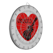 Cible De Fléchettes Ukulele Love (Devant gauche)