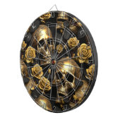 Cible De Fléchettes Un crâne et une série Rose 8 (Devant droit)