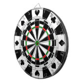 Cible De Fléchettes Un jeu classique de style de jeton de poker de (Devant droit)