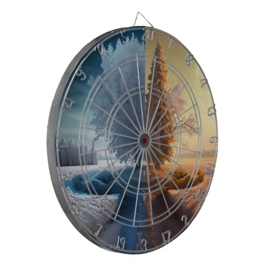 Cible De Fléchettes Un jour en hiver (Devant gauche)