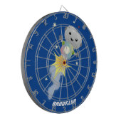 Cible De Fléchettes Un mignon robot volant dans l'espace dessin animé (Devant gauche)