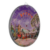 Cible De Fléchettes Un sketch Idyllique British Village & Dark Sky (Devant gauche)